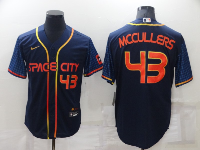 Men's Houston Astros #43 Lance McCullers 2022 Navy City Connect Cool Base Stitched Jersey Men's Houston Astros #43 Lance McCullers 2022 Navy City Connect Cool Base Stitched Jersey